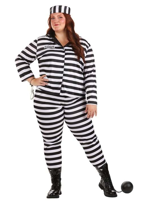 Womens Plus Size Incarcerated Cutie Costume