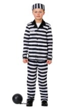 Boy's Deluxe Button Down Jailbird Costume