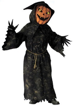 Adult Scary Pumpkin Bobble Eyes Costume