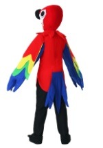 Kids Red Parrot Costume Alt 1