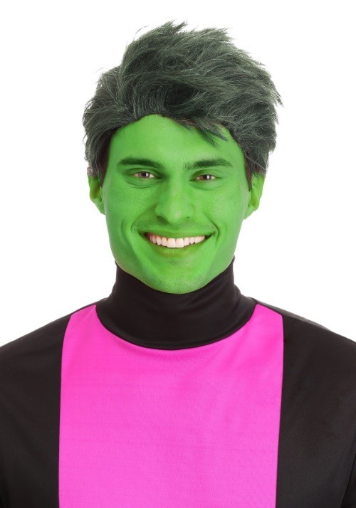 Green Shapeshifting Superhero Wig Men's