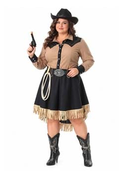 Plus Size Lasson Cowgirl Womens Costume Dress New Main