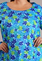 Plus Women's 70s Wild Flower Dress Costume Alt 7
