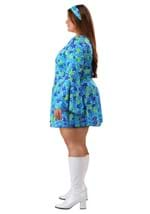 Plus Women's 70s Wild Flower Dress Costume Alt 4