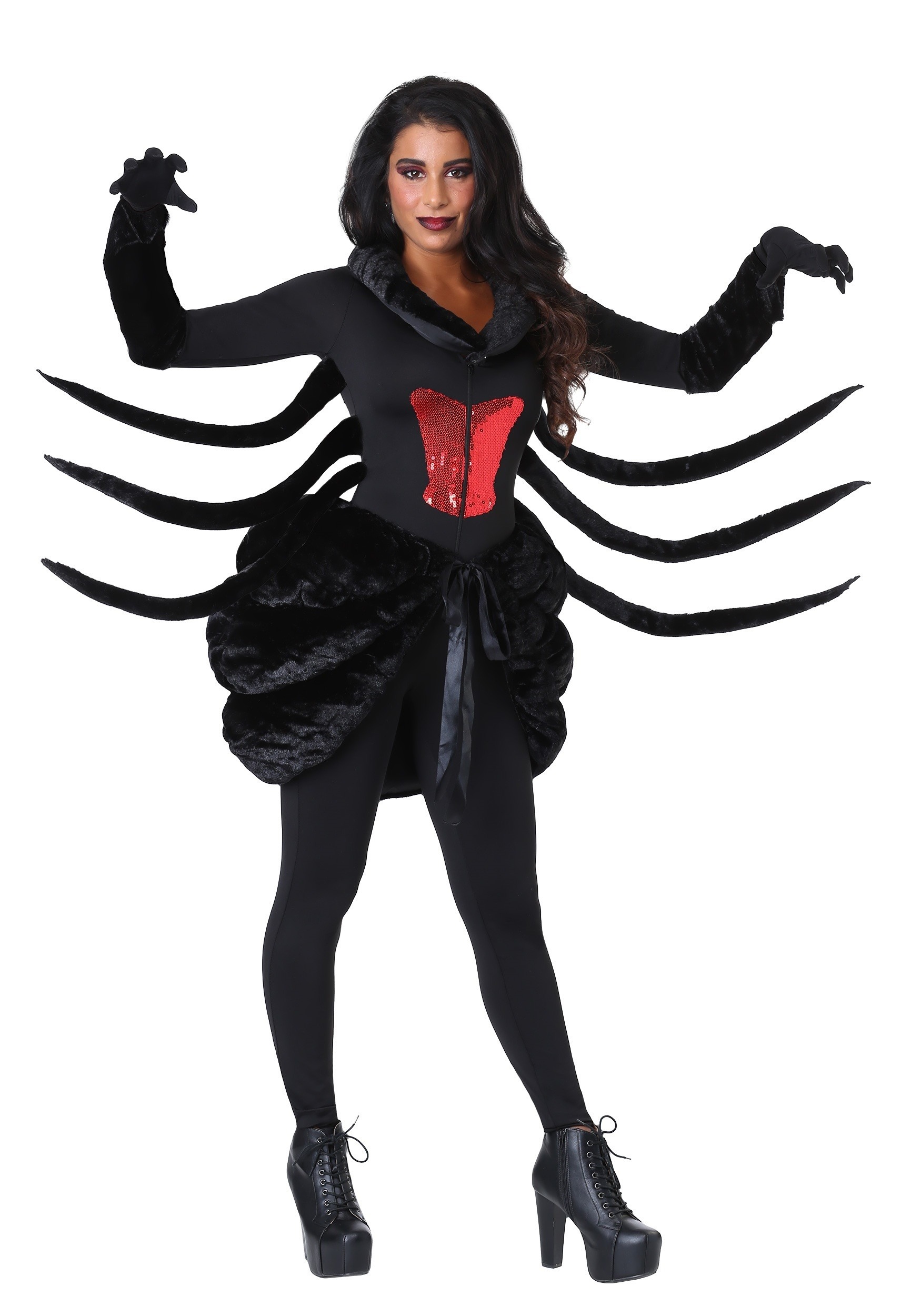 Women's Plus Size Black Widow Spider Costume