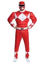 Power Rangers Adult Red Ranger Muscle Costume Alt 1