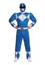 Power Rangers Adult Blue Ranger Muscle Costume Alt 2