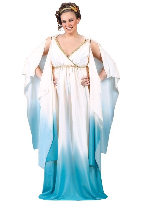 Women's Roman Goddess Plus Size Costume