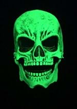 Adult UV Green Glow Skull Mask alt 1