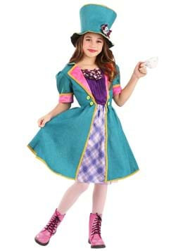 Girls Mischievous Mad Hatter Costume