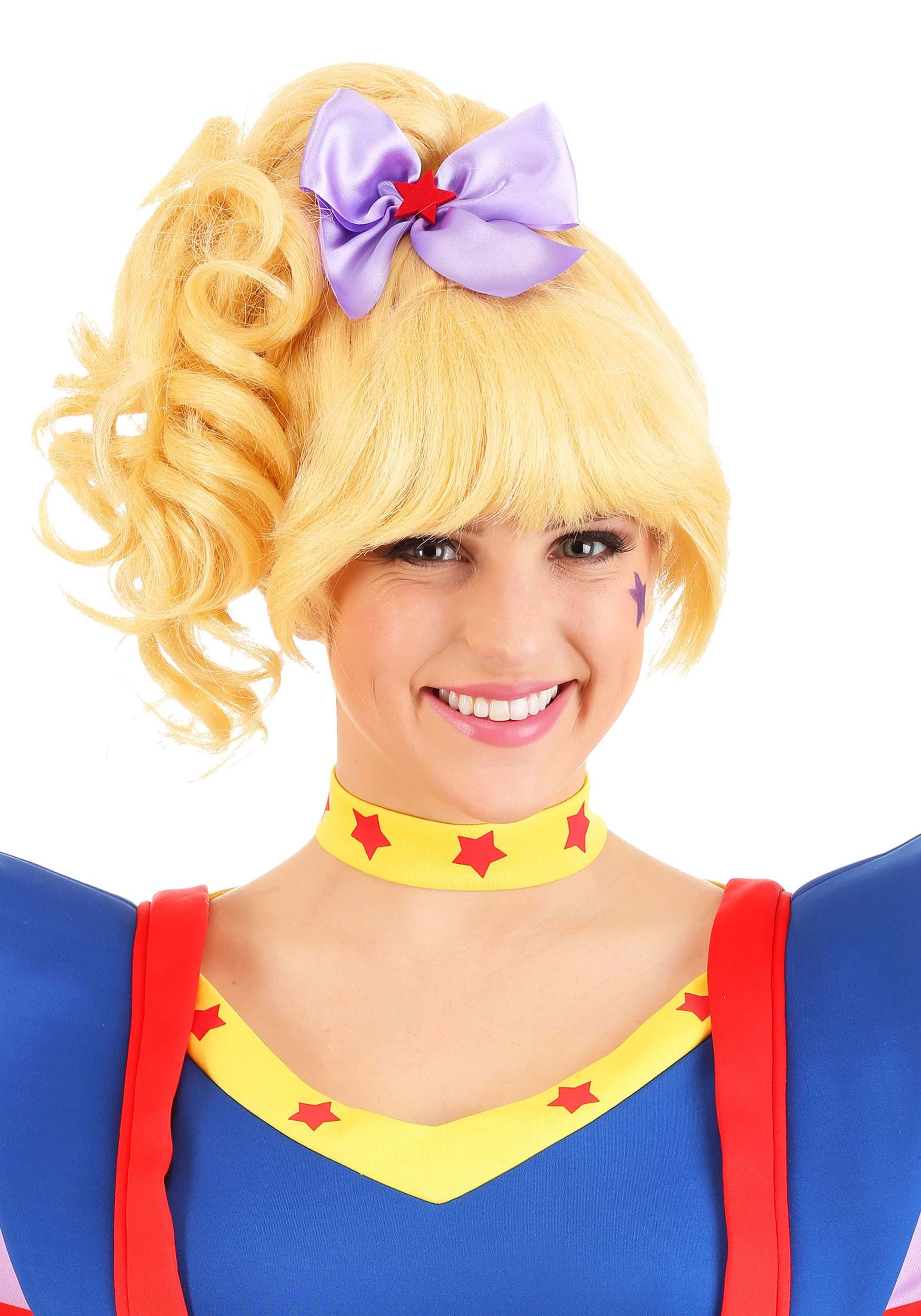 Rainbow Brite Costume Wig For Women , Rainbow Brite Accessories