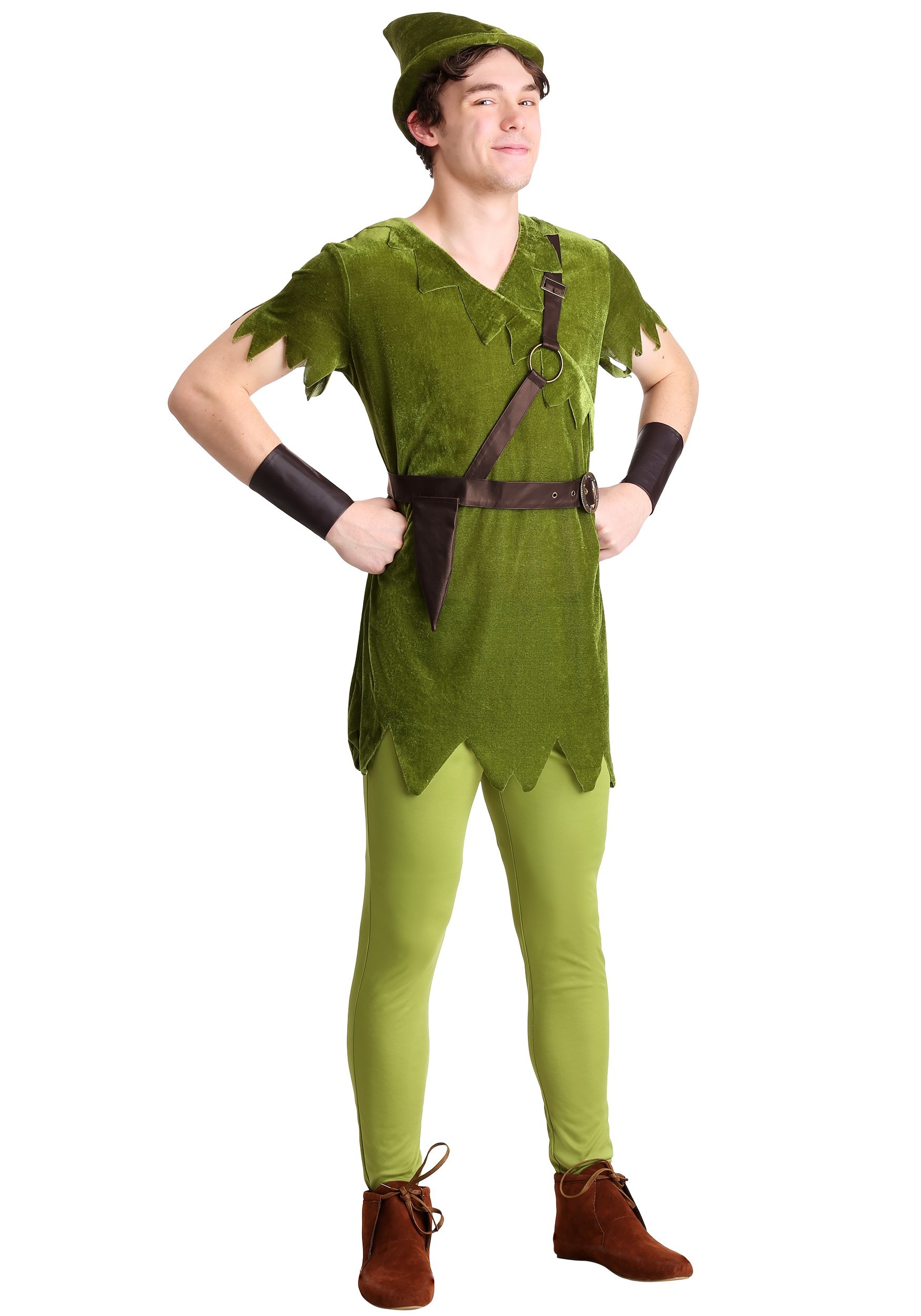 Classic Plus Size Peter Pan Costume For Men , Storybook Costumes