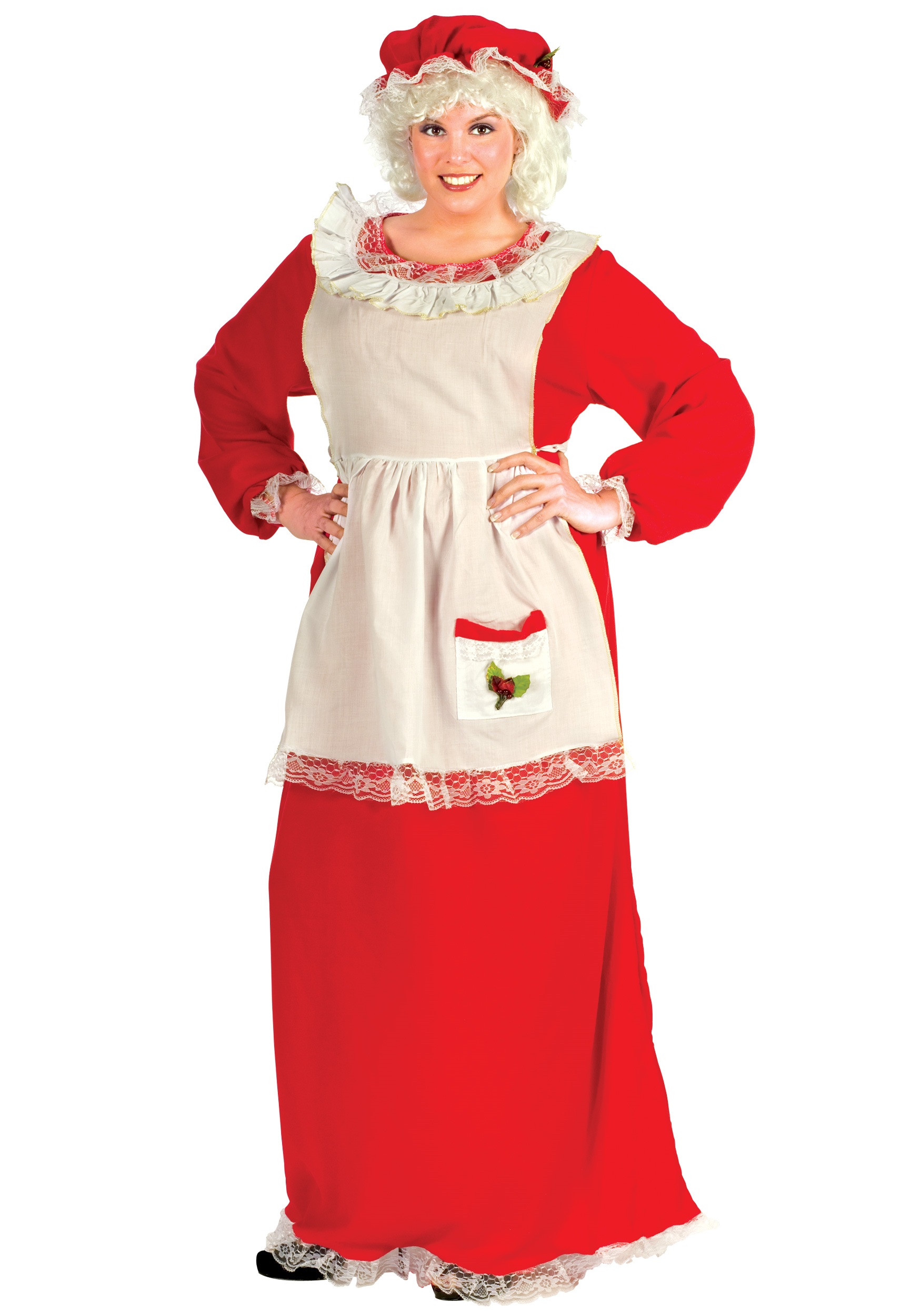 Plus Size Mrs. Claus Costume For Women
