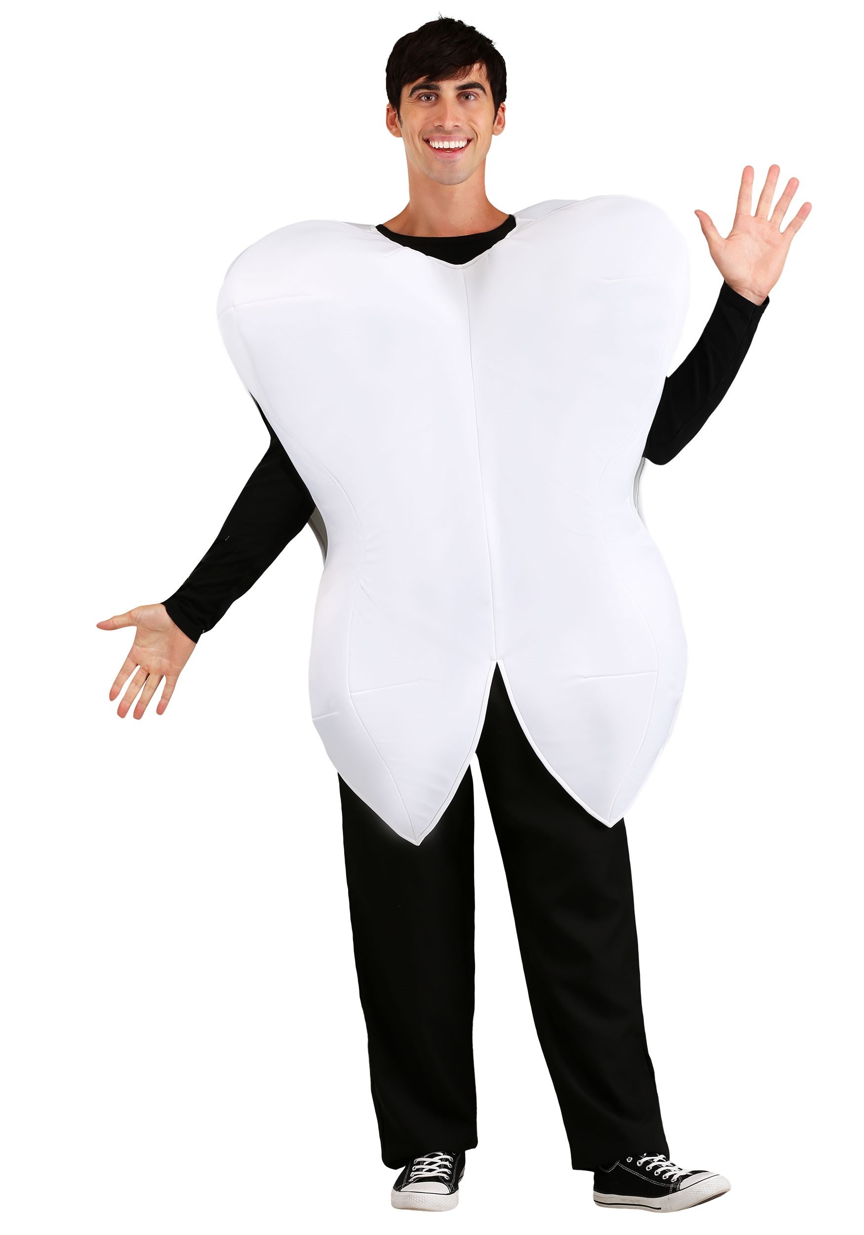 White Tooth Costume For Adults , Funny & Unique Halloween Costumes