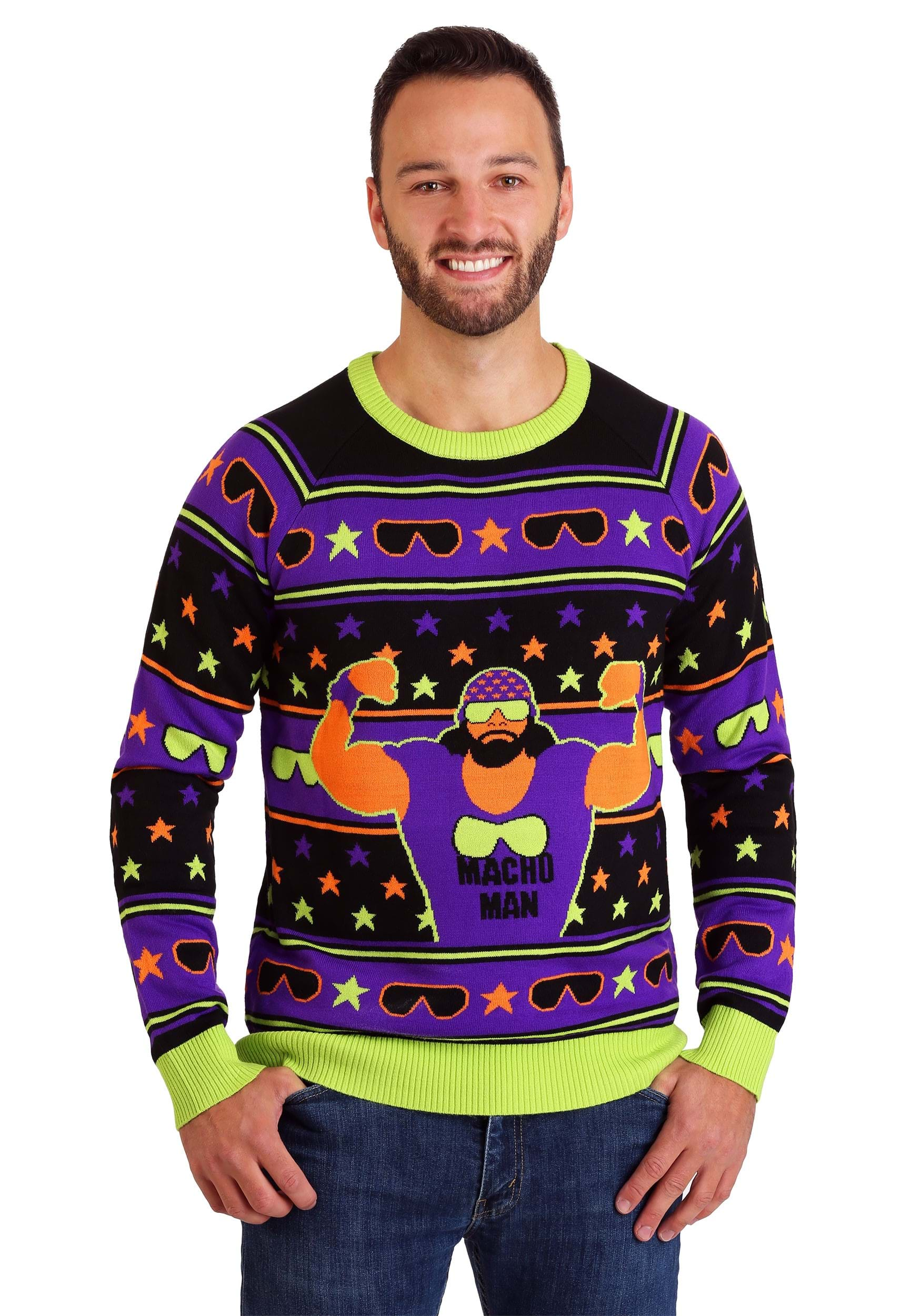 WWE Macho Man Adult Ugly Christmas Sweater