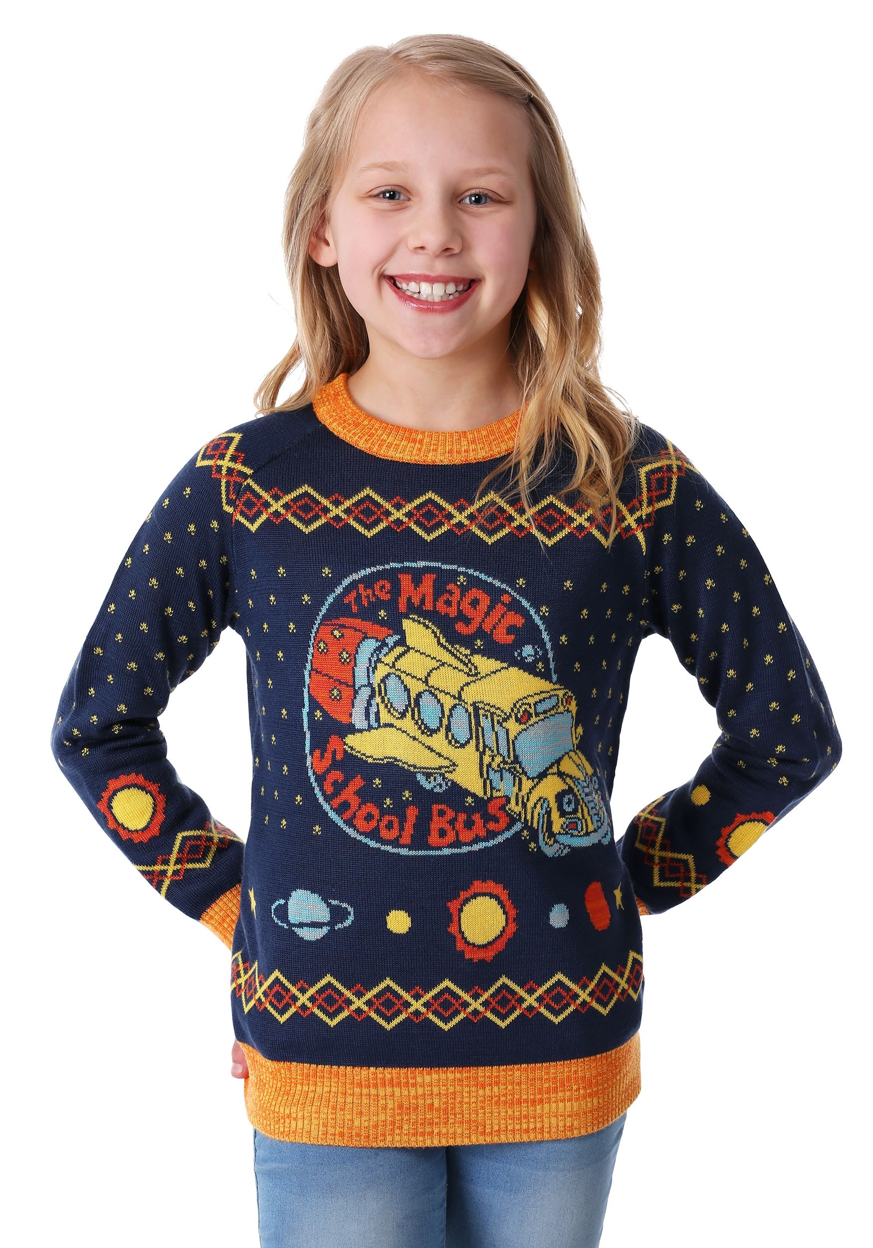 Magic School Bus Child Ugly Christmas Sweater