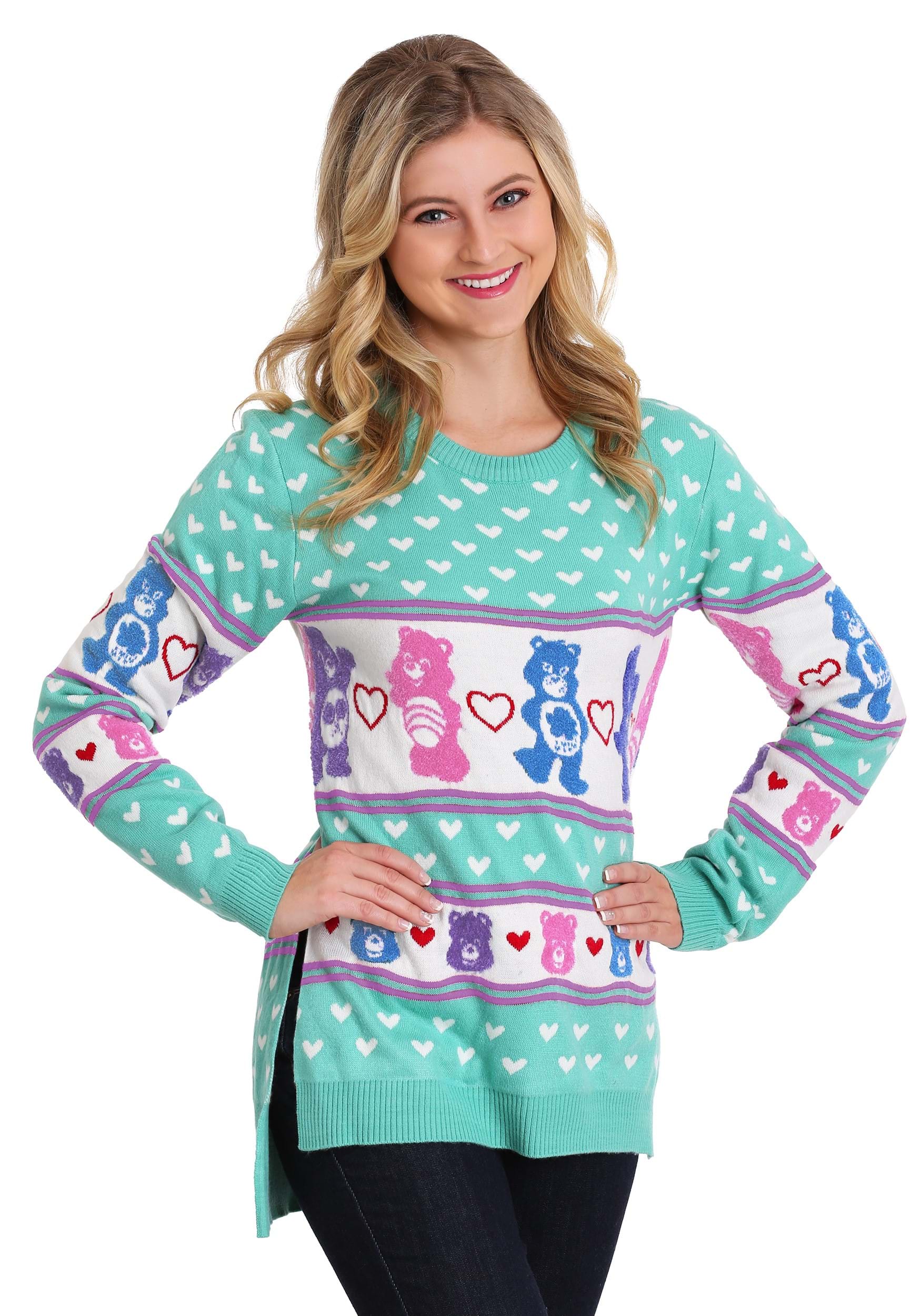 Hi-Lo Care Bears Women's Ugly Christmas Sweater