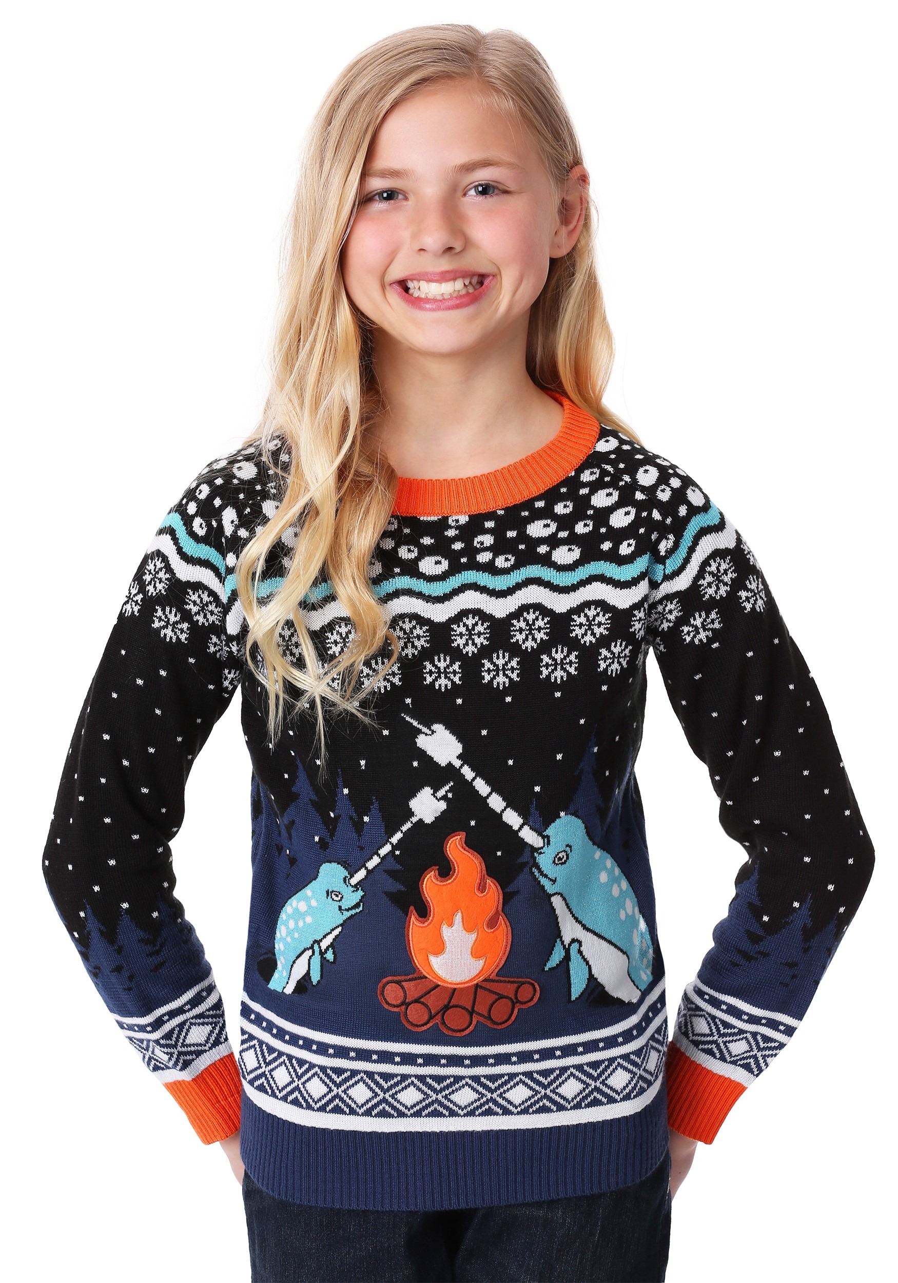 Narwhal Child Ugly Christmas Sweater