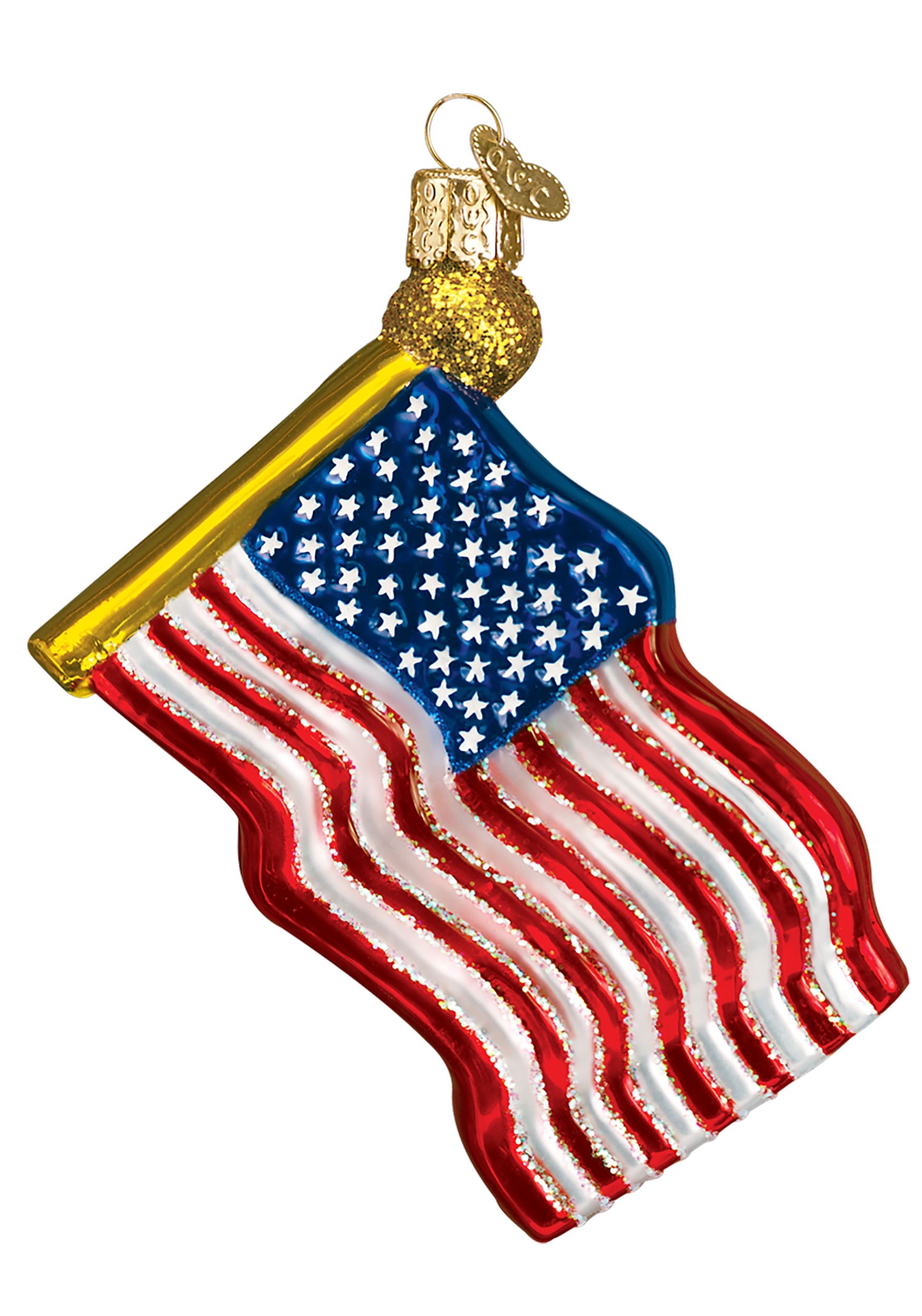 Glass Ornament Star Spangled Banner