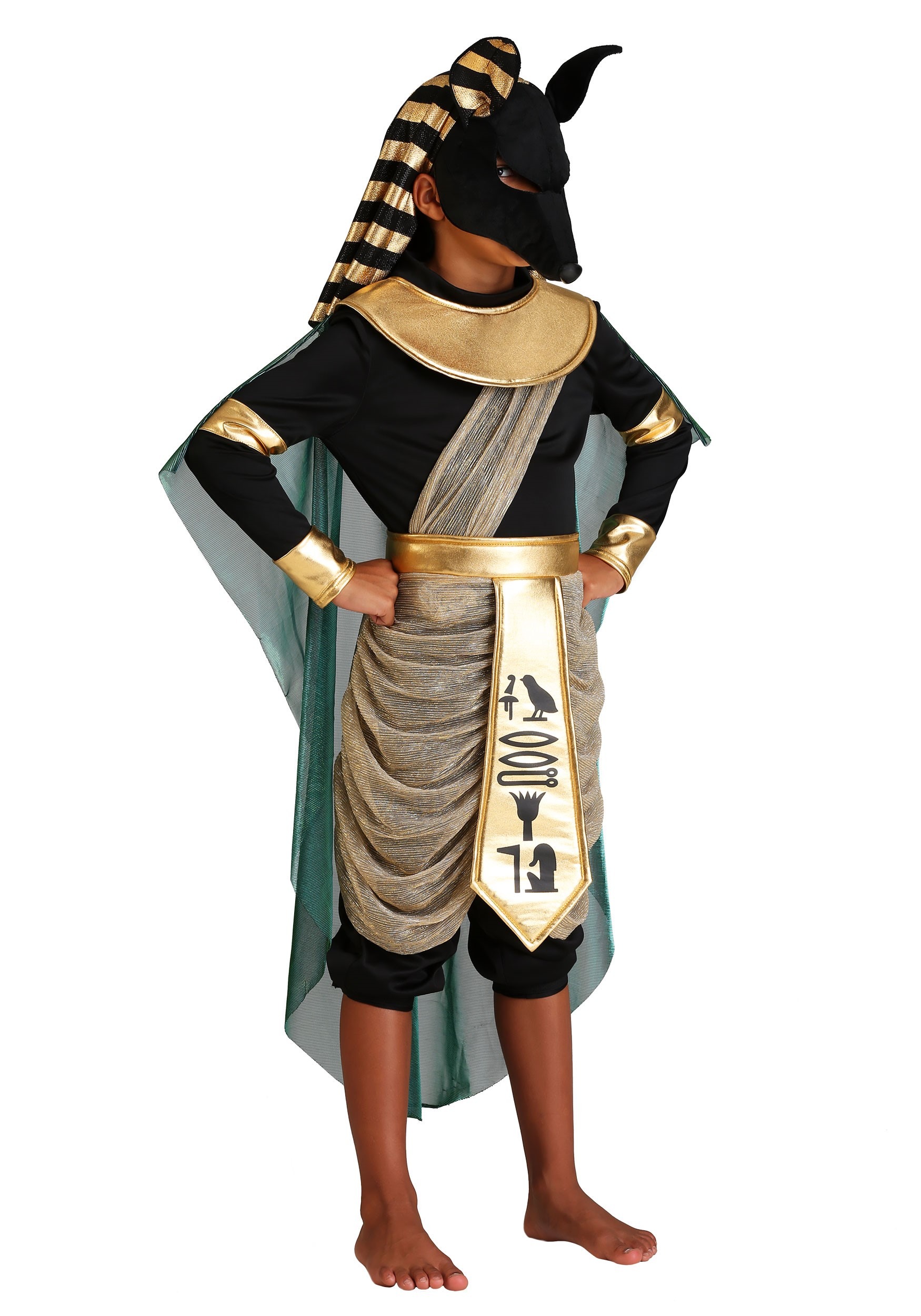 Anubis Costume For Kids , Egyptian Halloween Costumes