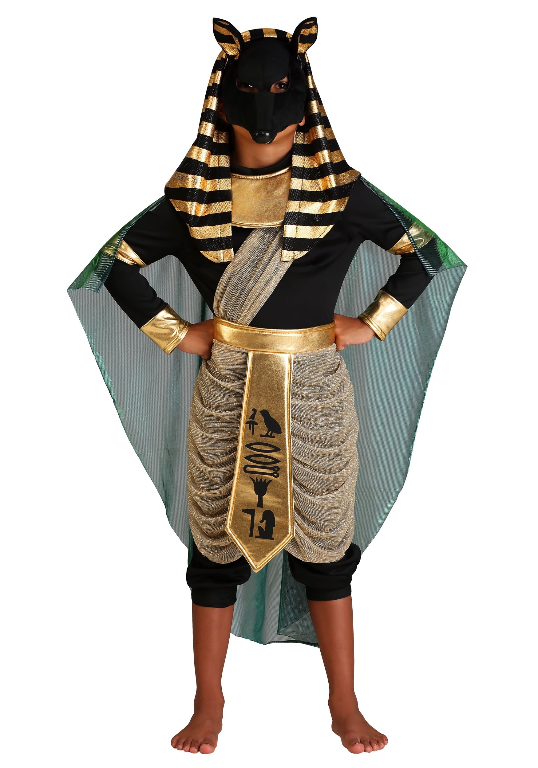Anubis Costume For Kids , Egyptian Halloween Costumes
