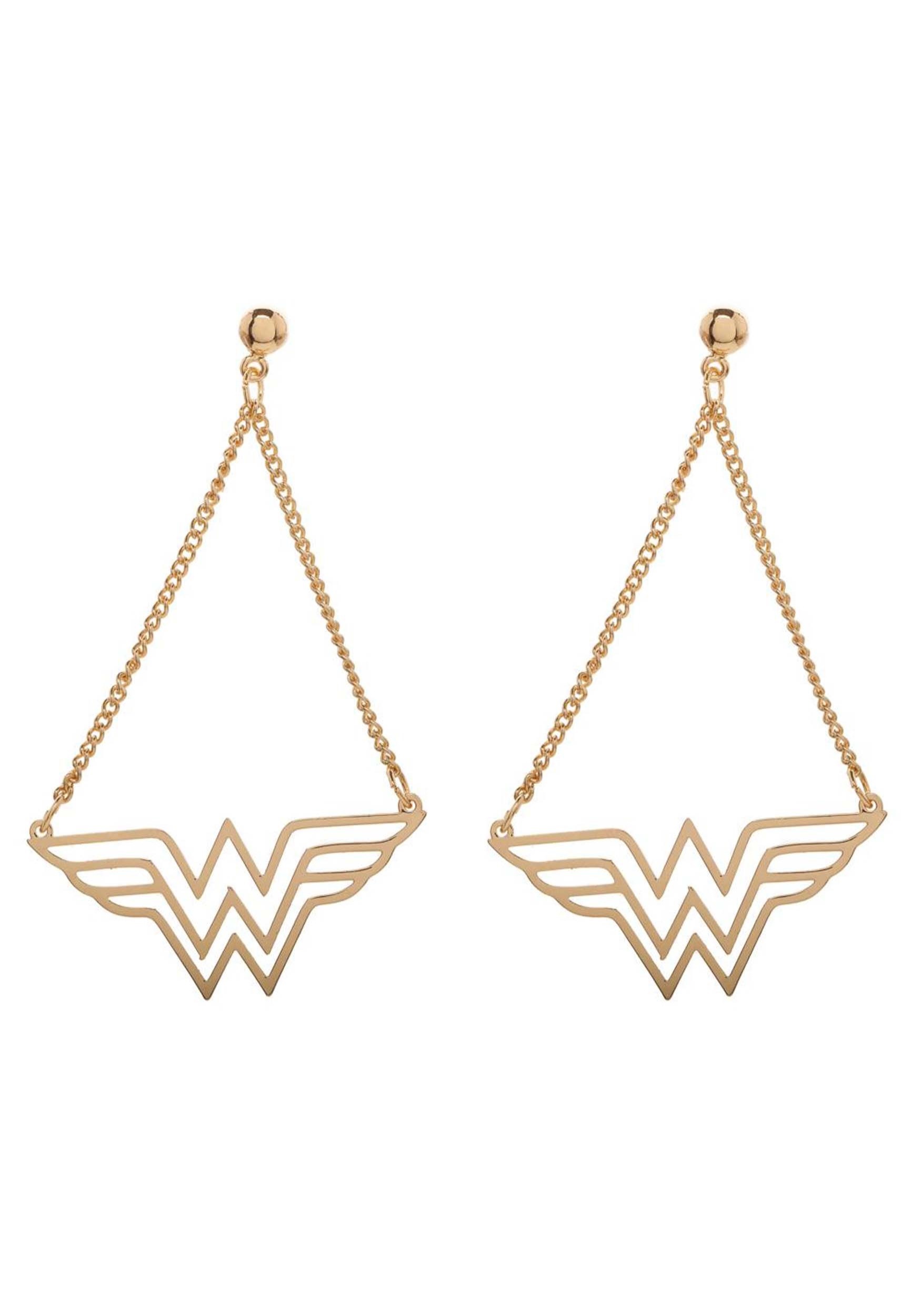 DC Comics Wonder Woman Dangle Earrings DC Comics Wonder Woman Dangle Earrings