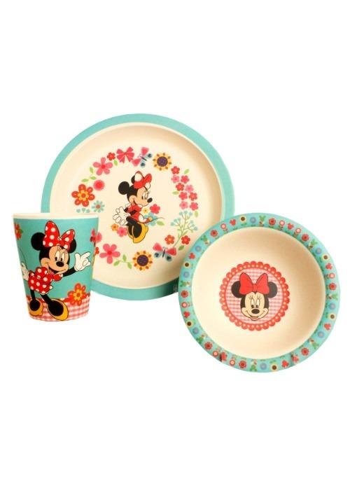 Disney Minnie Flowers 3pc Bamboo Set