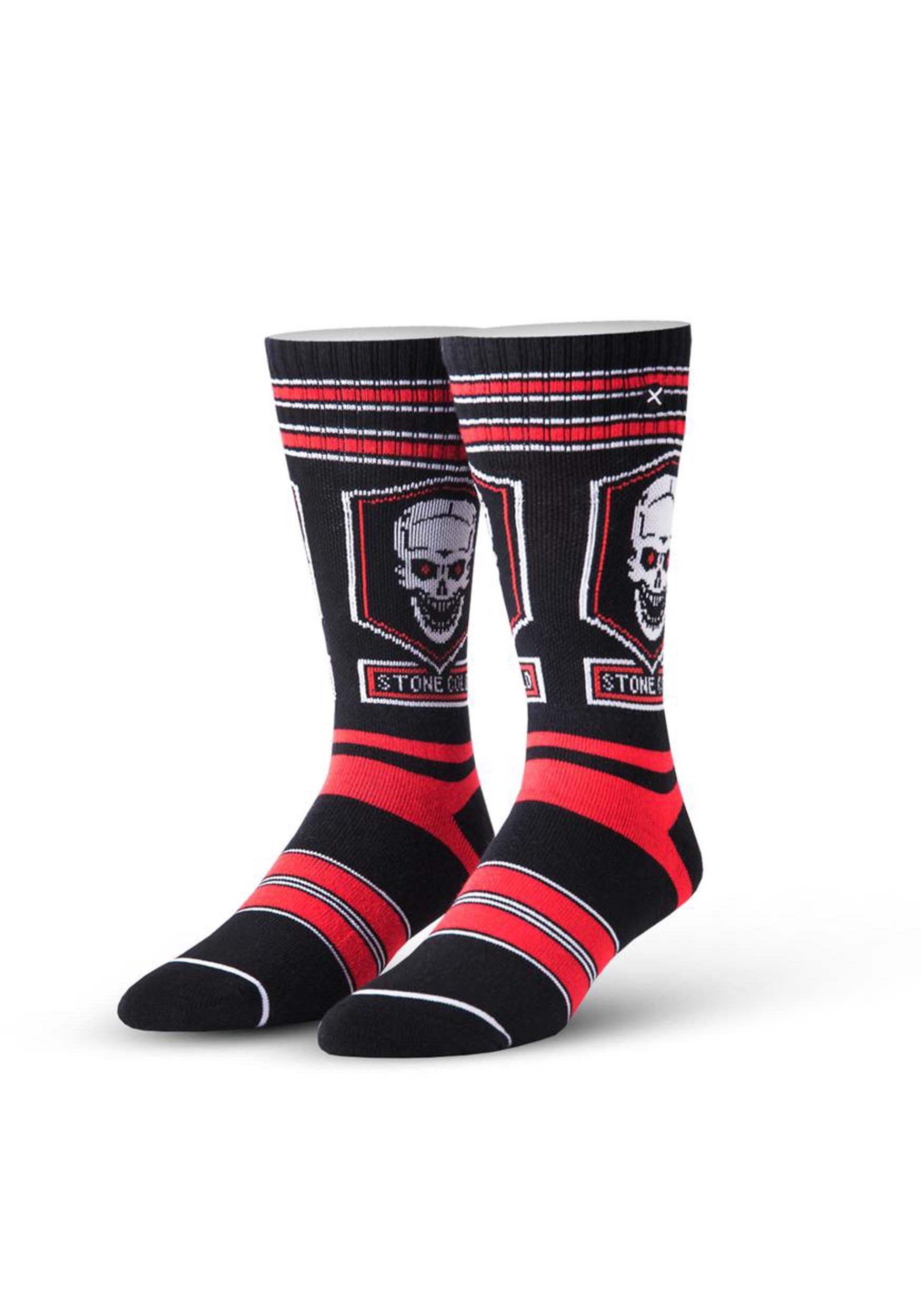 WWE Stone Cold Skull Knit Socks Odd Sox