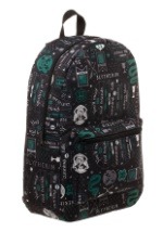 Harry Potter Icon Print Slytherin Backpack