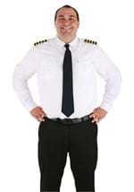 Adult Plus Size Airline Pilot Costume Shirt