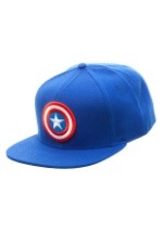 Captain America Logo Snap Back Blue Hat