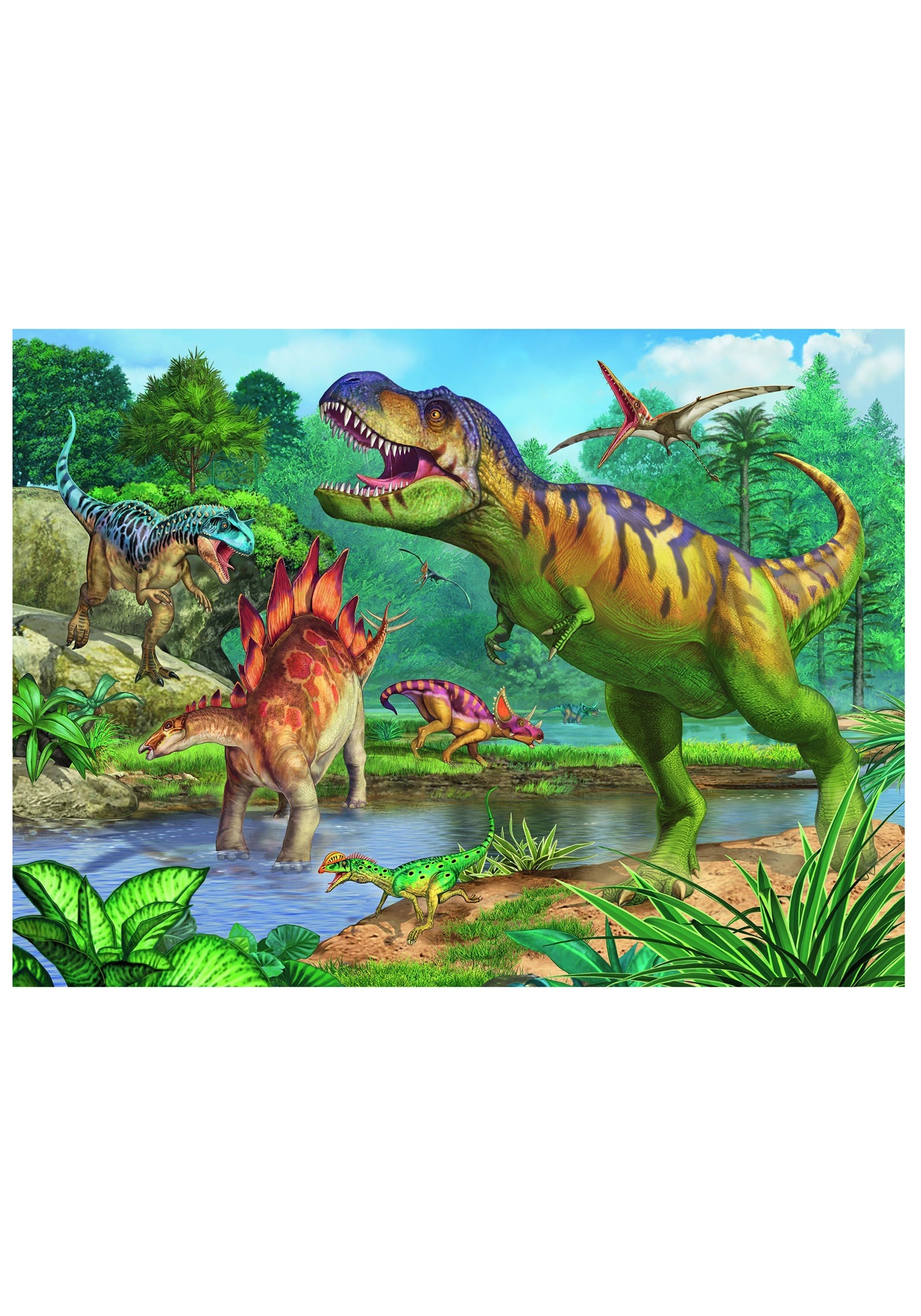 World of Dinosaurs 100 Piece Ravensburger Puzzle and Coloring Book