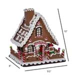 10" Claydough Gingerbread LED Light Up House 