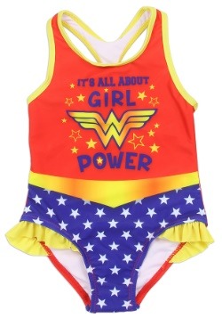 Wonder Woman Girls Toddler Swimsuit