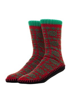Mens Christmas Ugly Sweater Knit Slipper Socks