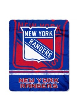 New York Rangers NHL Fadeaway Fleece Throw