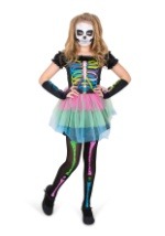 Rainbow Skeleton Girl Costume