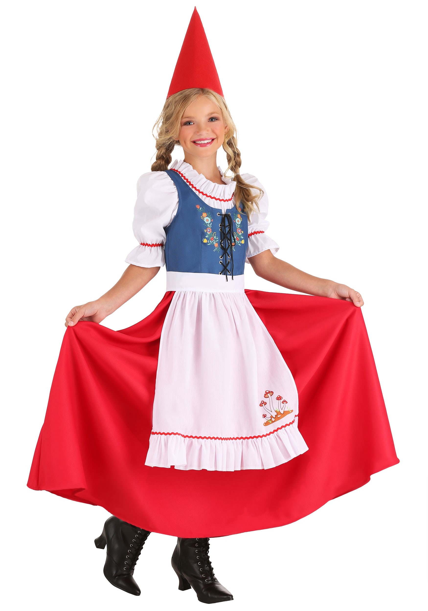 Exclusive Girl's Garden Gnome Costume , Gnome Costumes