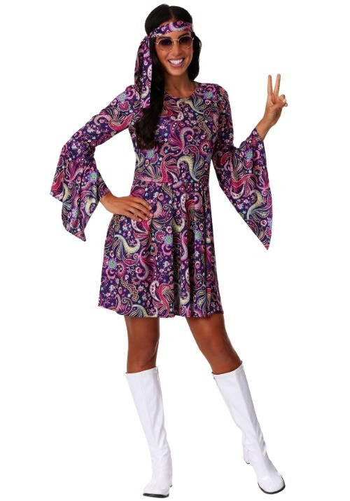 Womens Woodstock Hippie Costume