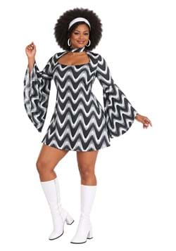Womens Silver Queen Disco Costume UPD 2