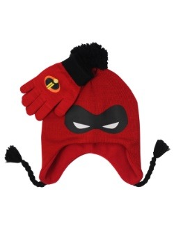 Incredibles Mask Kids Knit Peruvian Hat & Glove Set