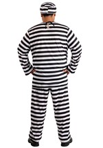 Striped Plus Size Prisoner Costume Alt 2