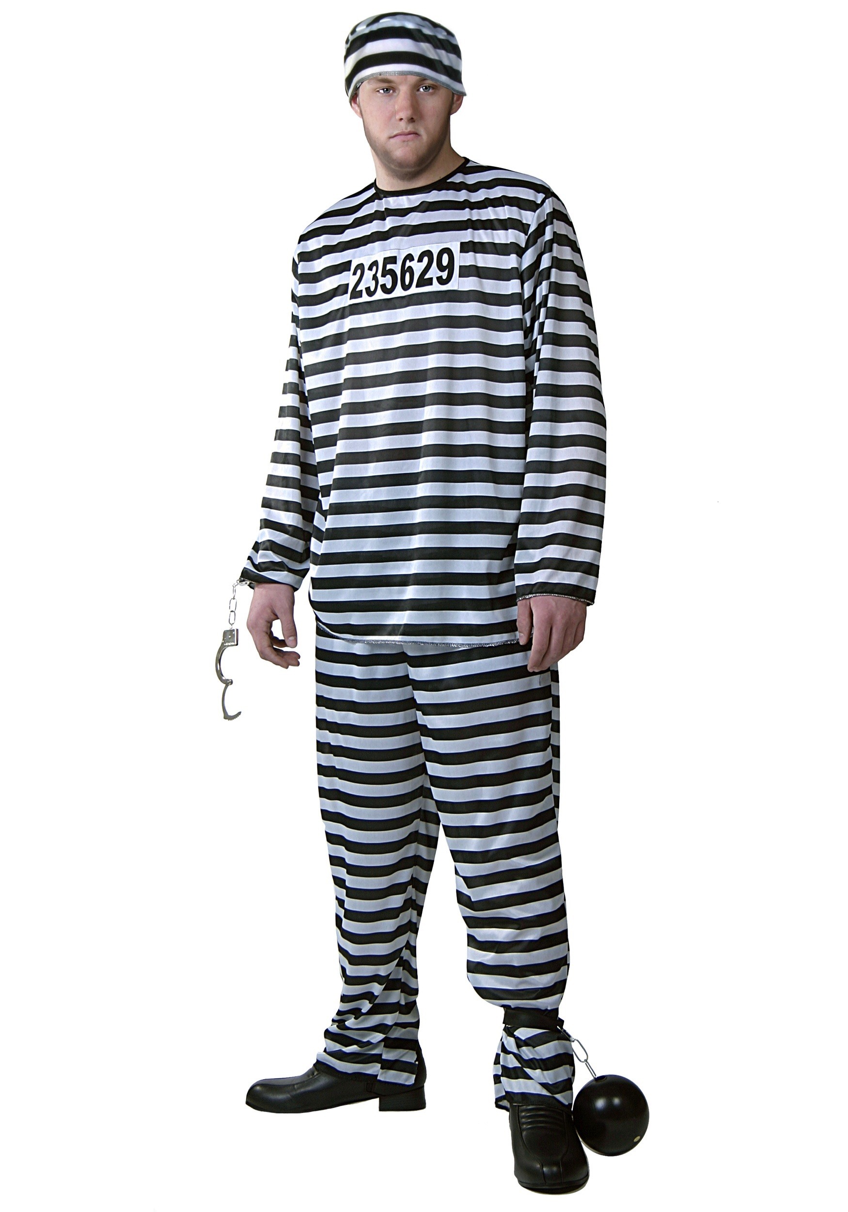 Plus Size Prisoner Costume for Men | Halloween Costume