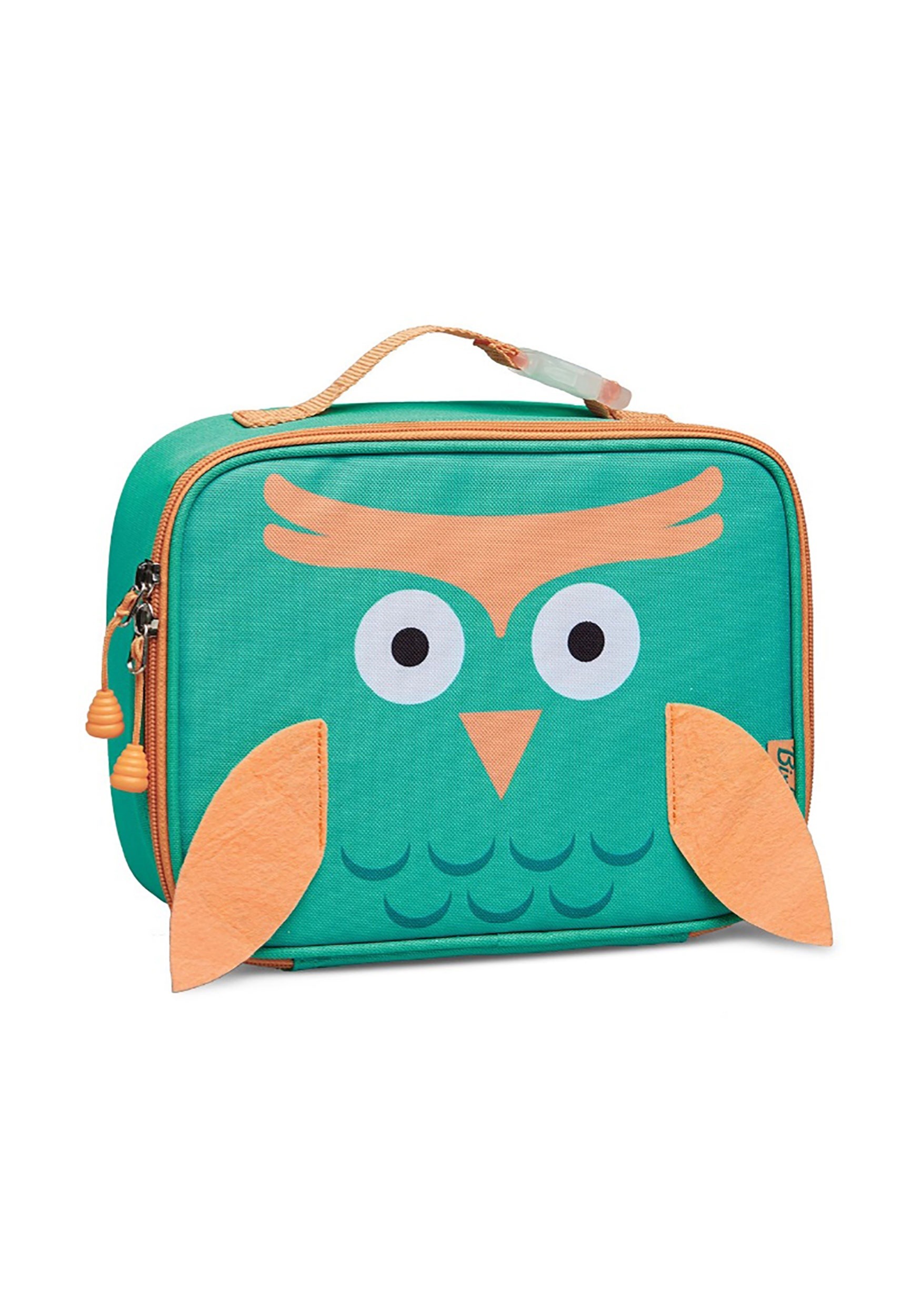 Teal And Orange Owl Lunch Box