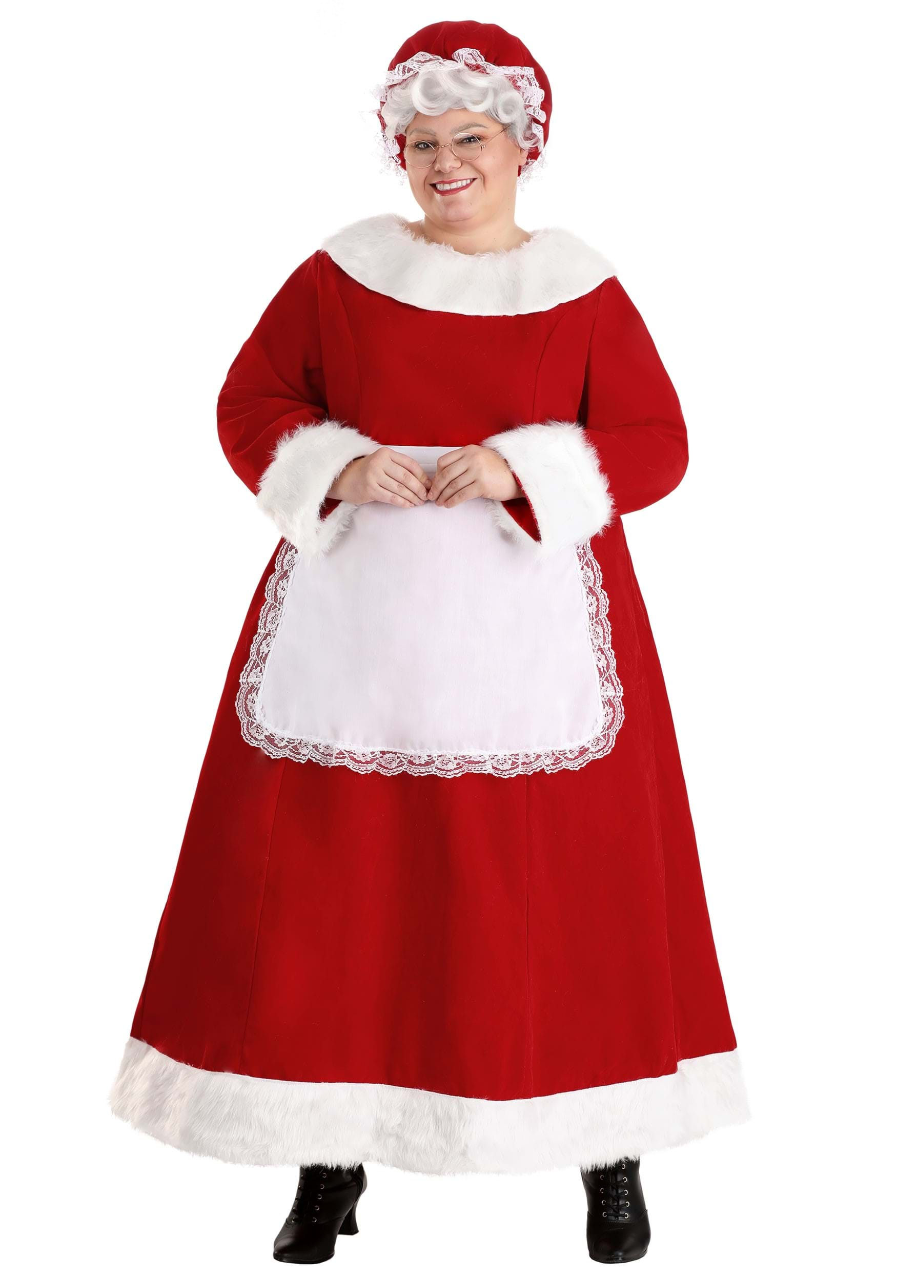 Plus Size Mrs. Claus Costume For Women