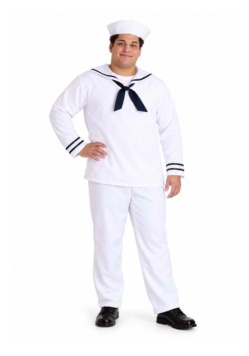 Plus Size Sailor White Costume upd
