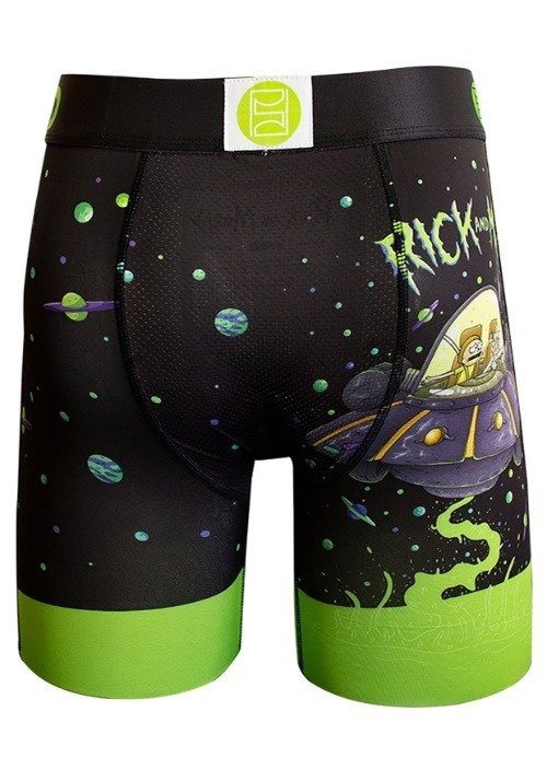 Download PSD Underwear- Men's Boxer Briefs Rick & Morty Flying