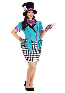 Womens Plus Size Marvelously Mad Hatter Costume