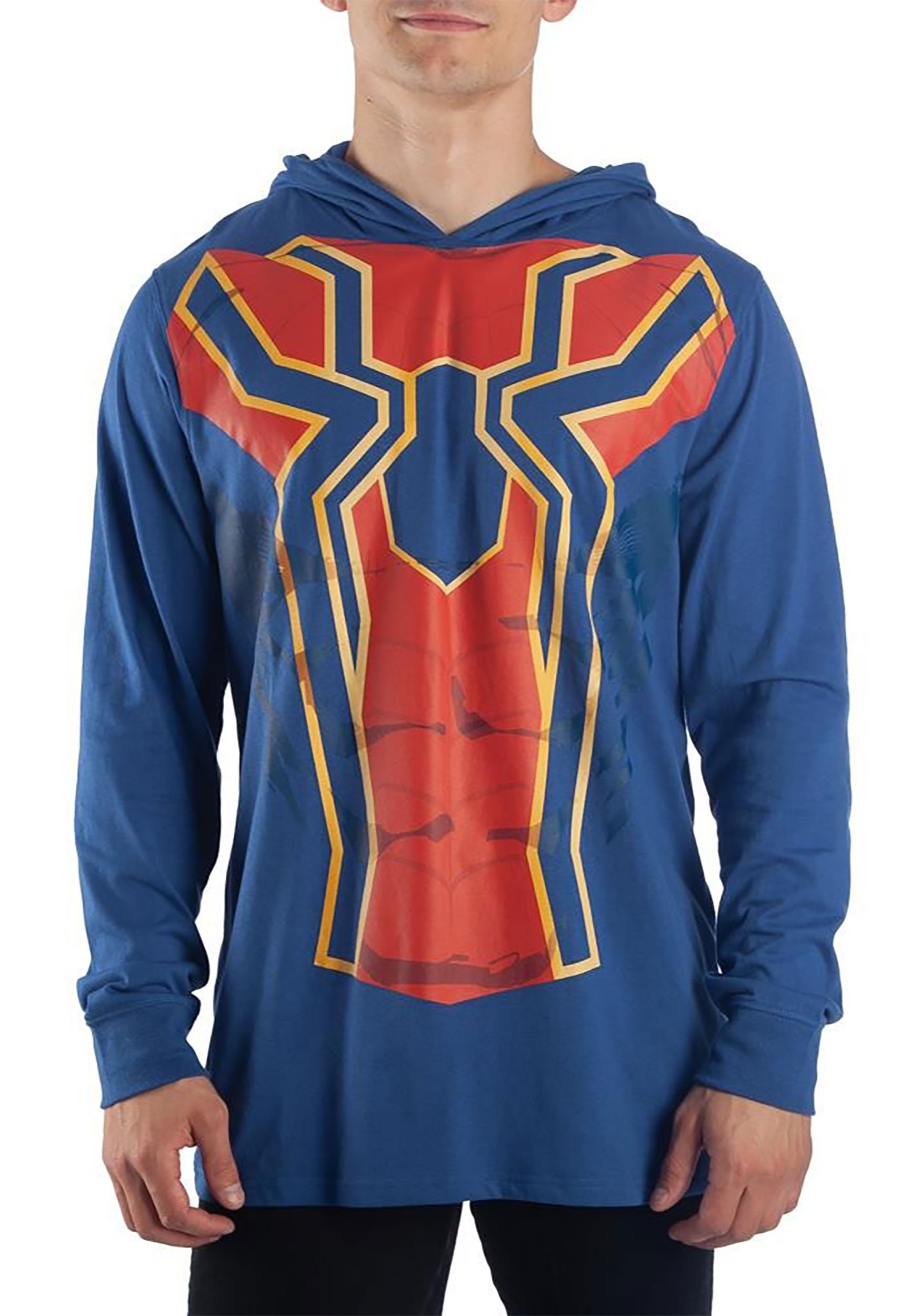 Iron Spider Men's Cosplay Light Weight Hooded Sweatshirt