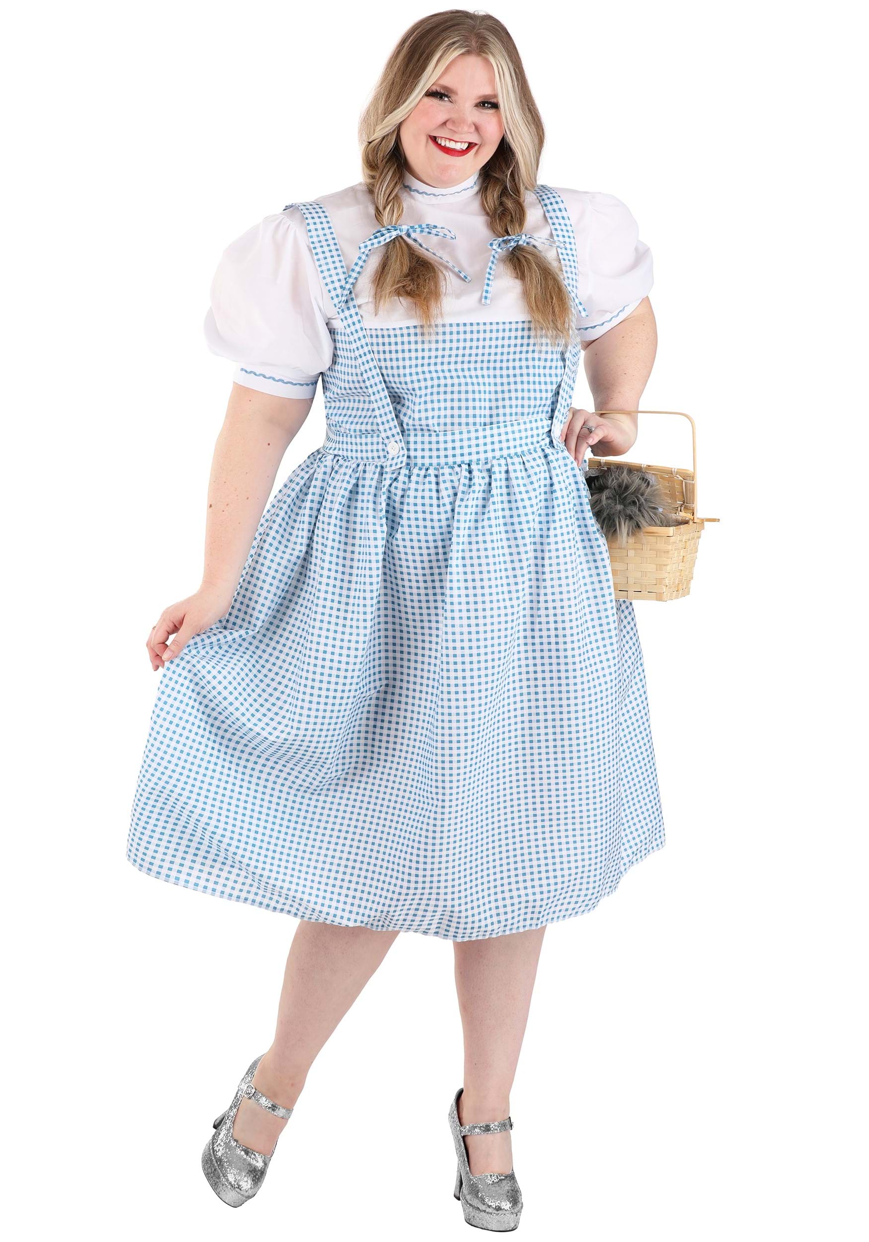 Adult Plus Size Kansas Girl Costume | farm Girl Costume